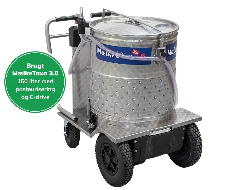 Brugt MælkeTaxa 3.0 mælkevogn, 150 liter med pasteurisering og E-drive